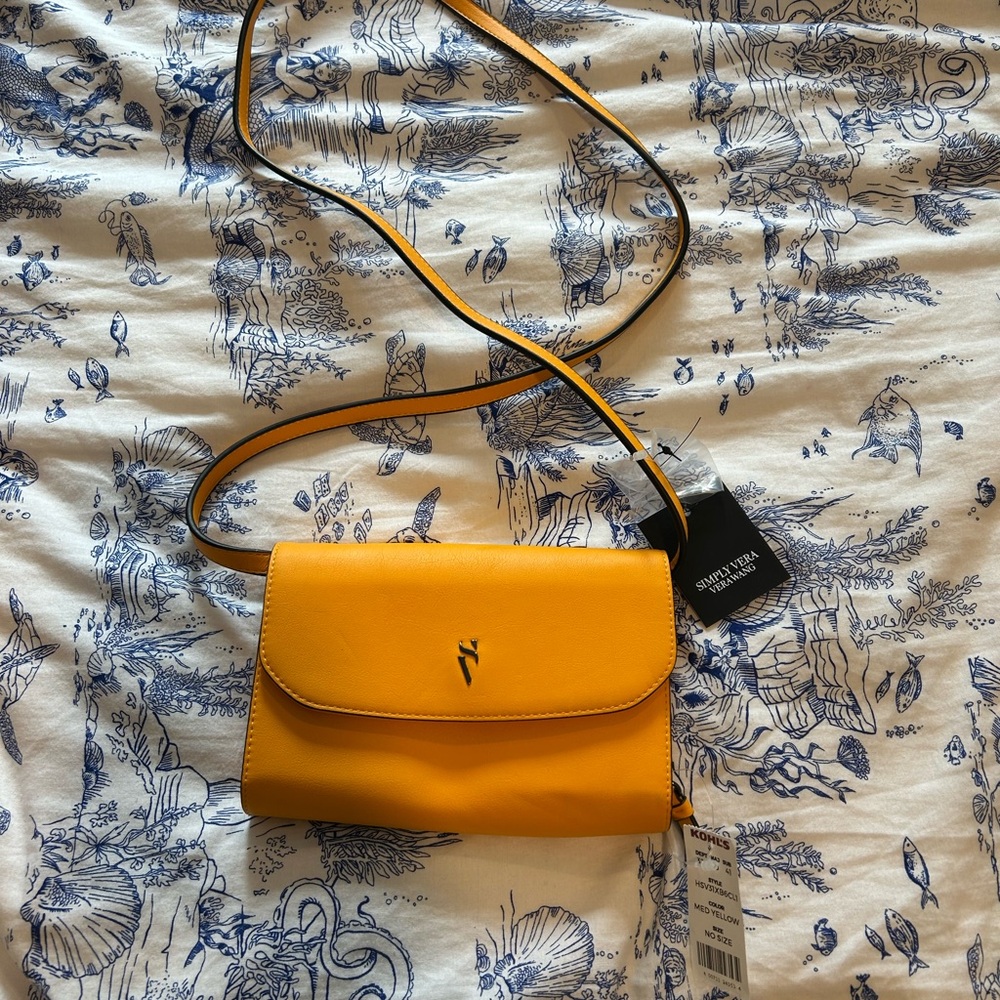 Vera Wang Mustard Yellow Crossbody Bag